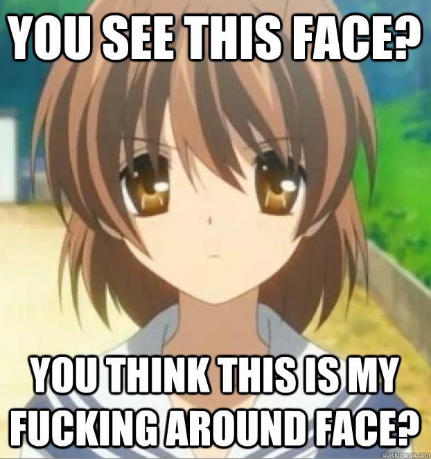 Kotaku on X: Creepy anime face has its own Photoshop meme: http
